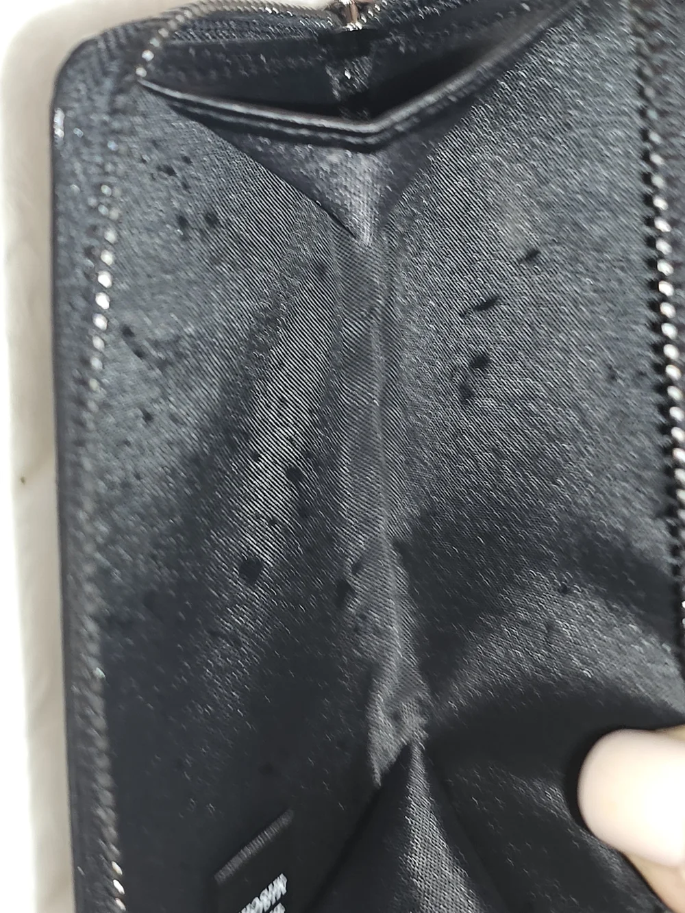 Badgley Mischka Croc Embossed Black Textured Coin Purse-Vegan Leather In Black